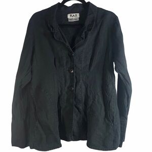 Flax Linen Jacket in a size small